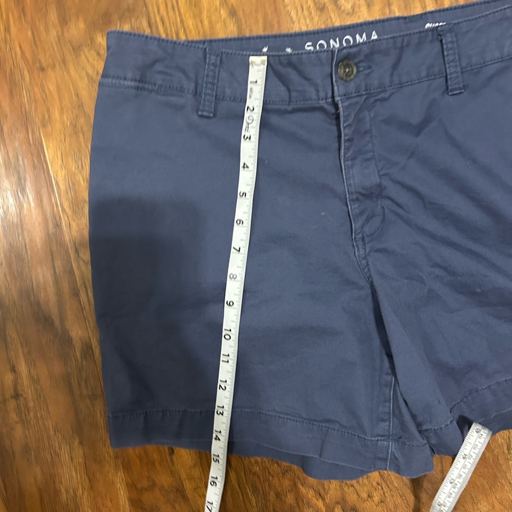 Women's Navy Blue Shorts With Pockets Size 16 Sonoma Lifestyle - Picture 7 of 9